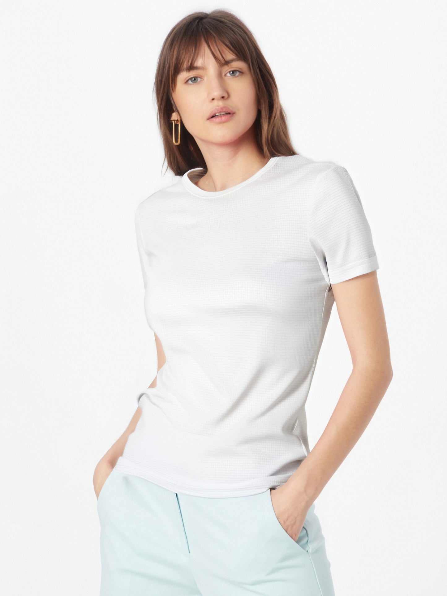 6pcs Women's Athletic T-Shirts - Breathable, Moisture-Wicking Fabric, Non-Stick, Round Neck, Stretch Fit for Gym & Fitness, Solid Colors