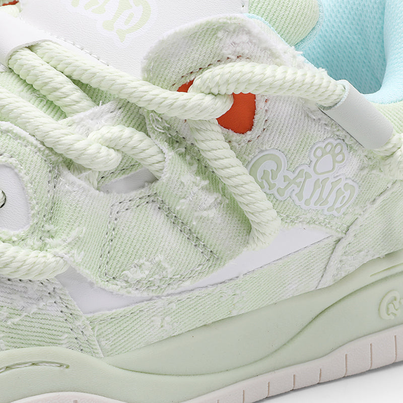 Women's Casual Sneakers - Cream Green