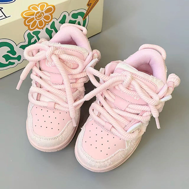 Women's Casual Sneakers - Vibrant Pink
