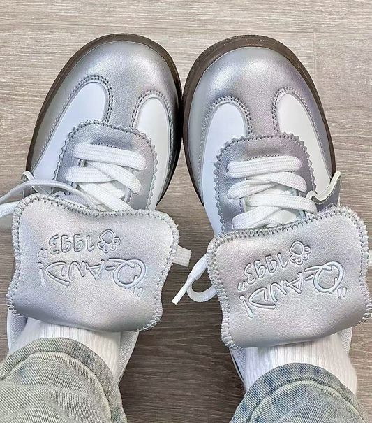 Women's Casual Sneakers - Silver