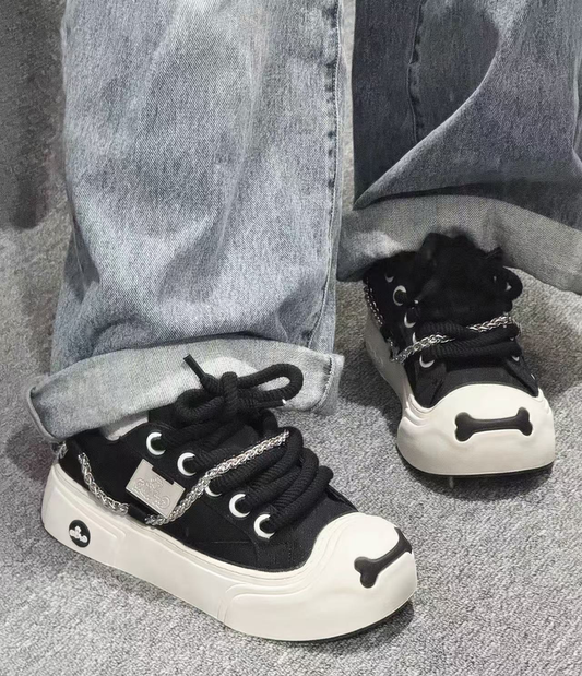 Women's Casual Sneakers - Shadow Black