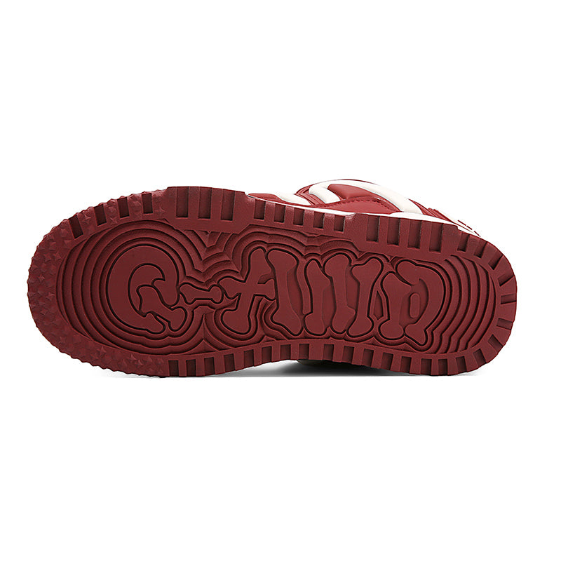 Women's Casual Sneakers - Wine Red