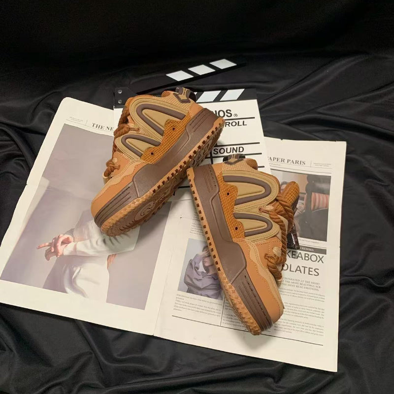 Women's Casual Sneakers - Caramel Brown