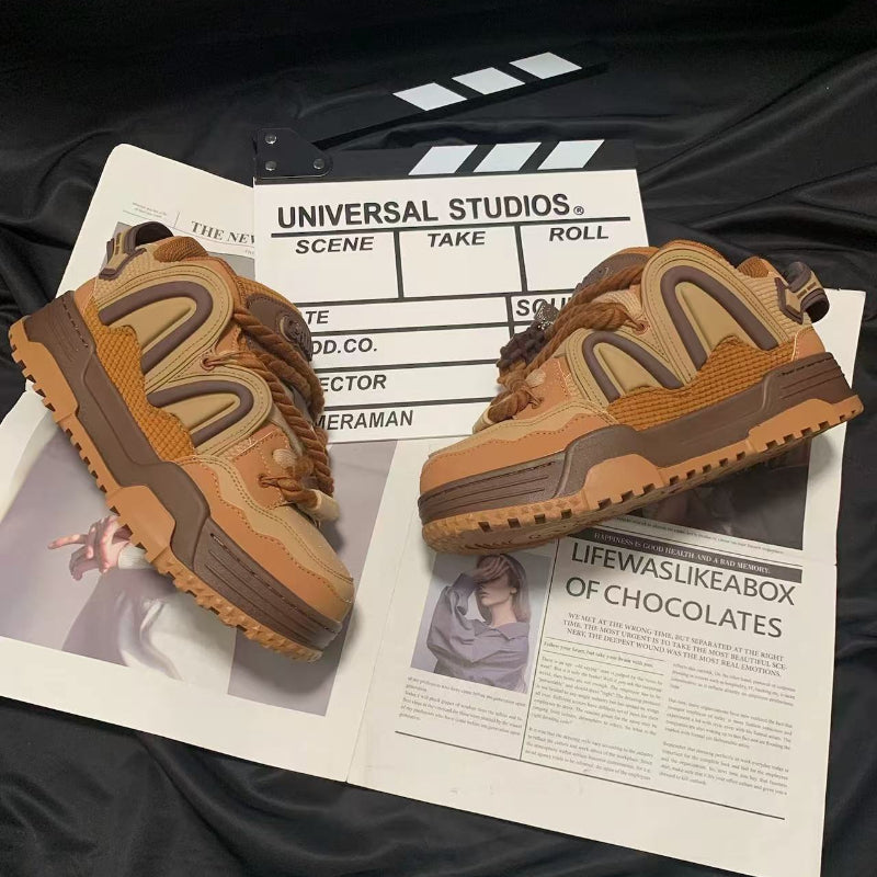 Women's Casual Sneakers - Caramel Brown