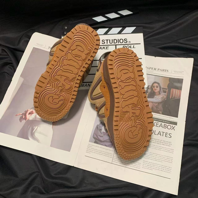 Women's Casual Sneakers - Caramel Brown