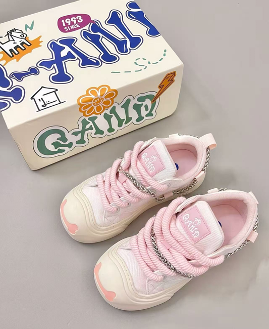 Women's Casual Sneakers -  Cute Pink