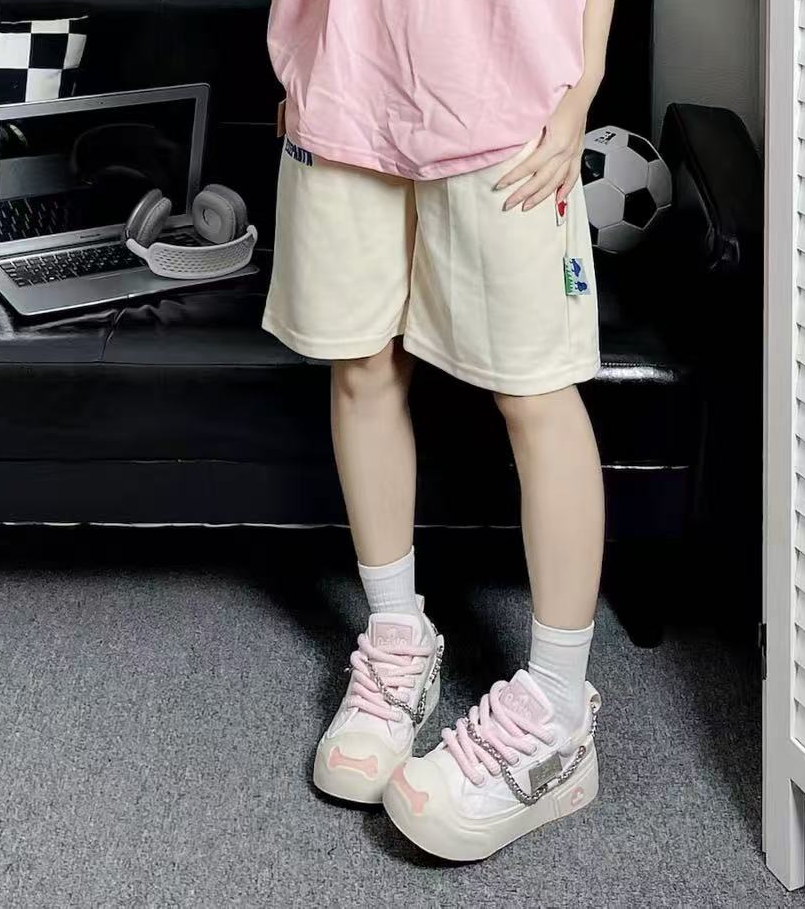 Women's Casual Sneakers -  Cute Pink