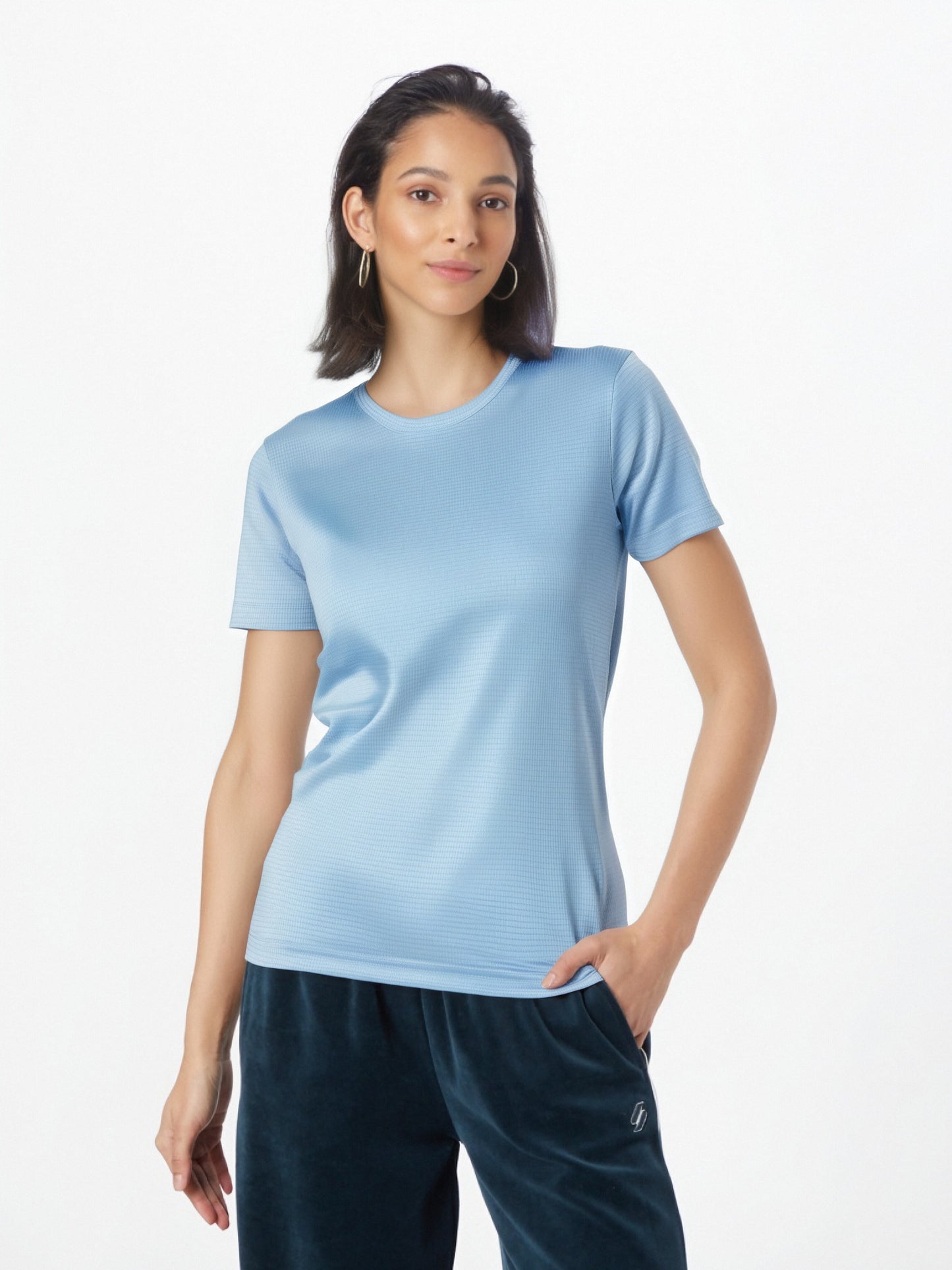 6pcs Women's Athletic T-Shirts - Breathable, Moisture-Wicking Fabric, Non-Stick, Round Neck, Stretch Fit for Gym & Fitness, Solid Colors