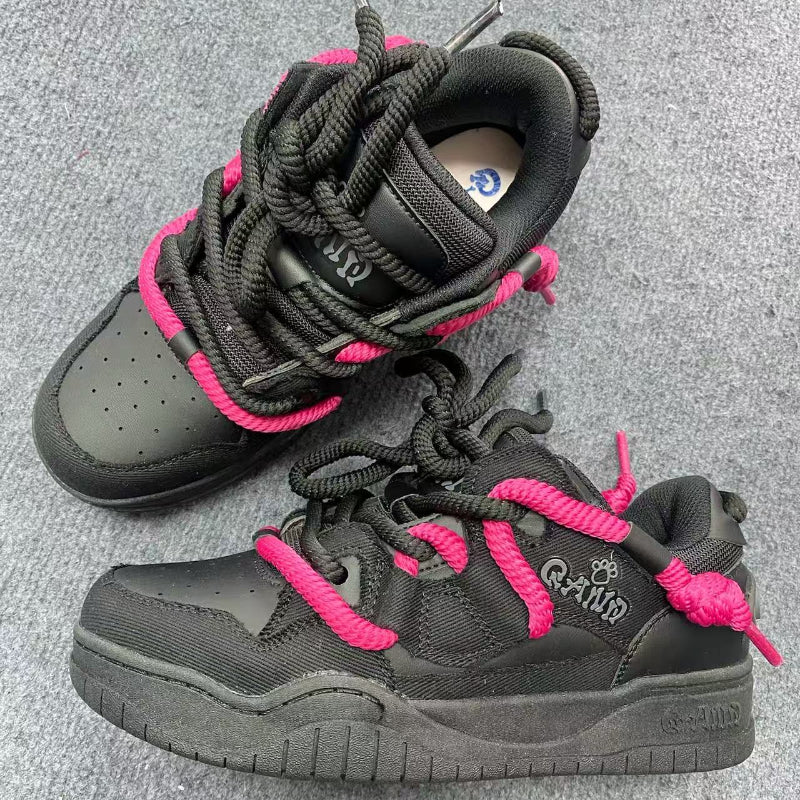 Women's Casual Sneakers - Shadow Red