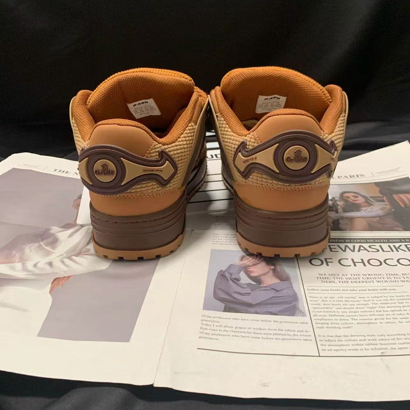 Women's Casual Sneakers - Caramel Brown