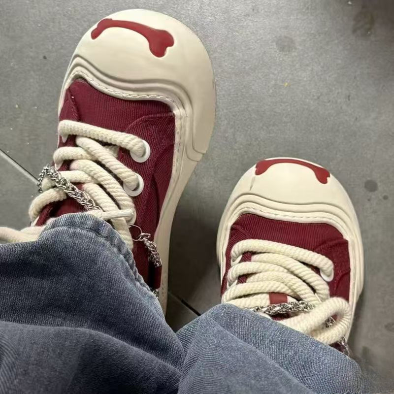 Women's Casual Sneakers -  Vivid Red